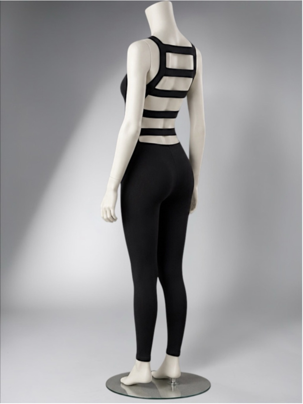 ASOS Black Strappy Open-Back Catsuit Jumpsuit – Size 8 - Picture 5 of 9
